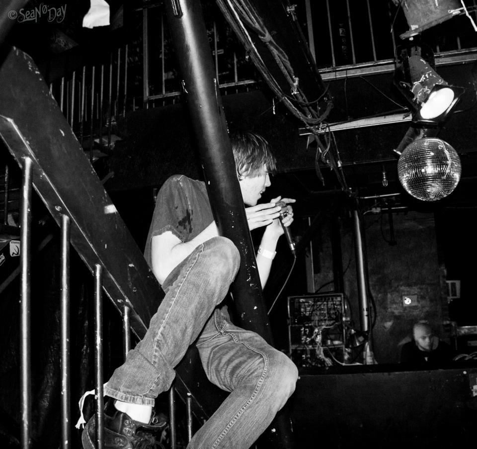 Snyder hangs from the rafters at a show in Cleveland