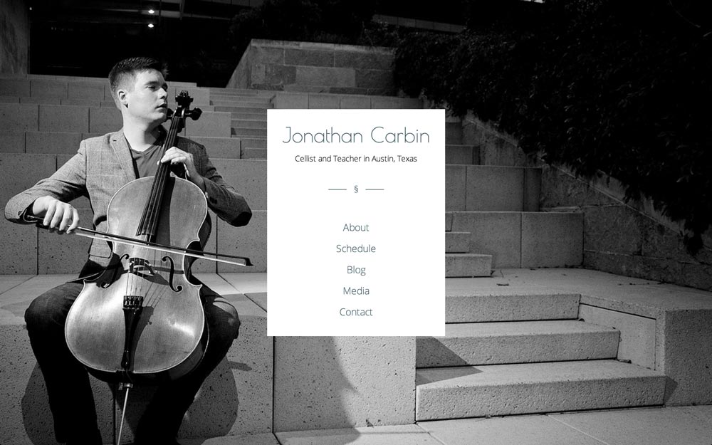 JonathanCarbin.com - A Cellist's Website